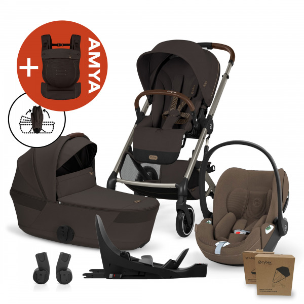 CYBEX Gold Balios 2026 4in1 �sszecsukhat� m�zessel All Weather + AMYA - Chocolate Brown / Coconut Brown